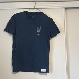 PLAYBOY Dark Blue Men's Short Sleeve Tee